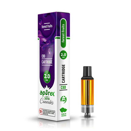 CARTUCHO DESECHABLE DE CBD 90% 2ml FRUTOS DEL BOSQUE - APOREX
