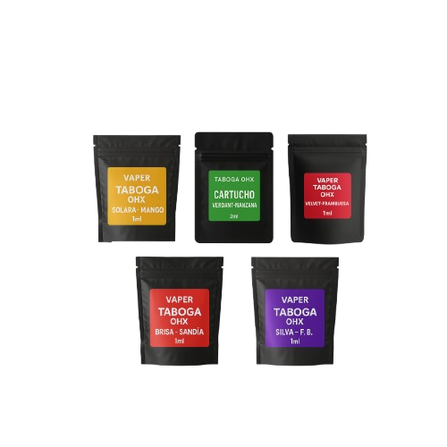 Pack 5 Vapeadores desechables de 8-OH 1ml - Taboga OHX