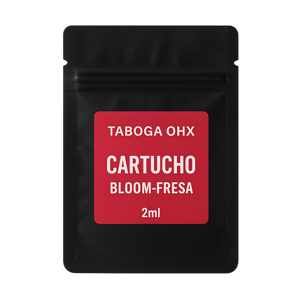 Cartucho OHX Bloom Fresa Fresca 8-OH Taboga – Cartucho natural con cannabinoides y aroma dulce a fresa