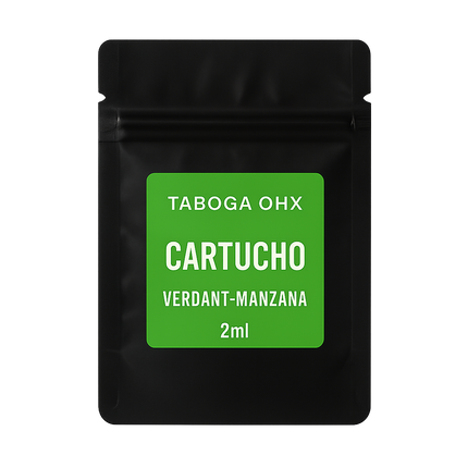 Cartucho OHX Verdant Manzana 8-OH Taboga – Cartucho natural con cannabinoides y aroma fresco a manzana verde