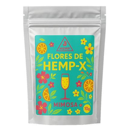 Flores CBD Mimosa 10 g con THC‑X – Gama Hemp‑X Taboga