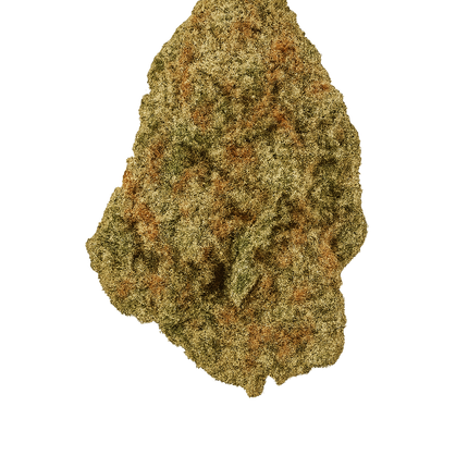 Cogollo Lemon OG CBD premium, cultivado en interior, fondo transparente, producto de Taboga CBD