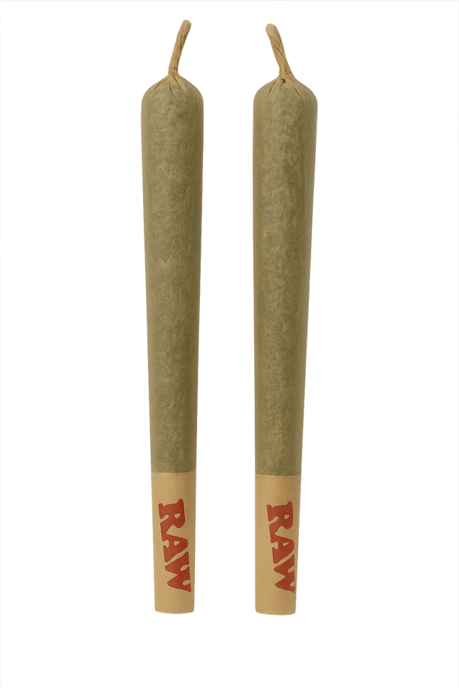 Pre-roll de CBD de 1 gramo con papel RAW natural de la marca Taboga CBD