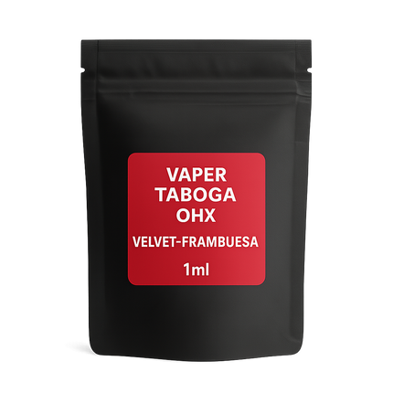 Vaper Taboga OHX Velvet sabor frambuesa con 8-OH HHC 1ml